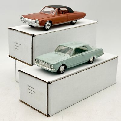 2 Jo-Han Chrysler and AMT Plymouth Promotional Cars