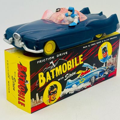 Marx 1966 Friction-Drive Plastic Batmobile. Original Rare