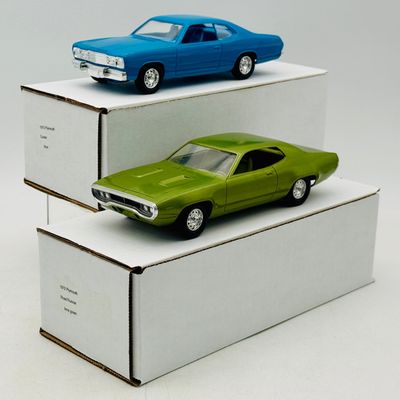2 MPC Plymouth Plastic Promotional Model Cars