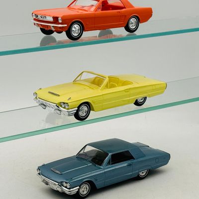 3 AMT Ford Mustang and Thunderbird Dealer Promotional Models