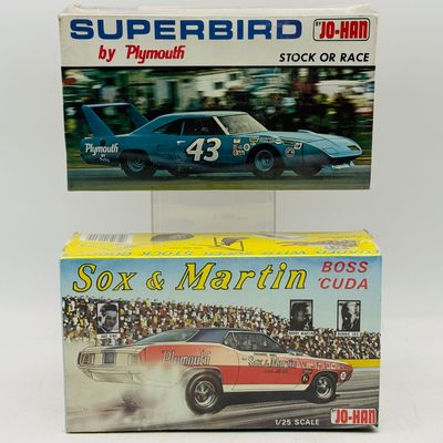 2 Jo-Han Plymouth Model Kits Factory Sealed