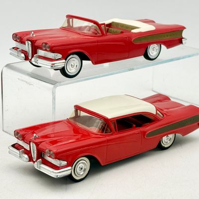 2 AMT 1958 Edsel Pacers Model Cars