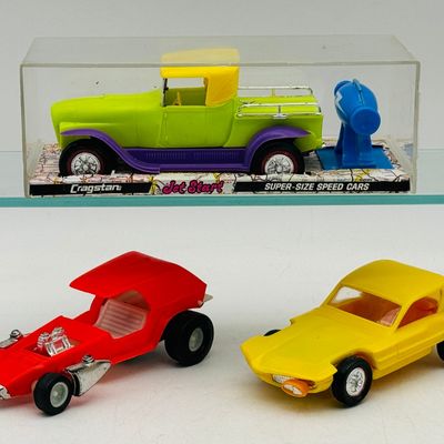 3 Hong Kong Plastic Hot Rod Show Toy Cars