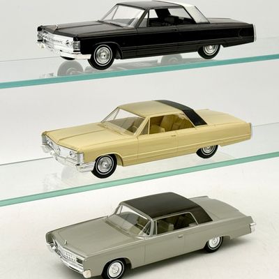 Three Jo-Han Chrysler Imperial Dealer Promotional Model Cars