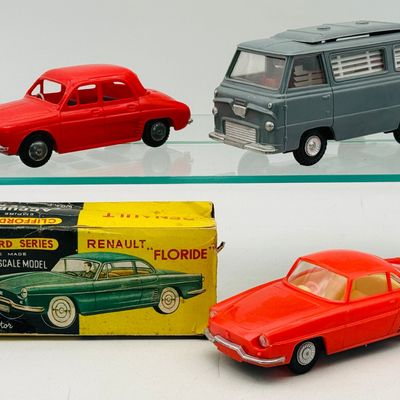 3 Clifford/Tat/Lucky Toys Series Renault and Commercial Van Toy Vehicles