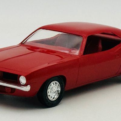MPC 1972 Plymouth Barracuda Dealer Promotional Model Car in Red