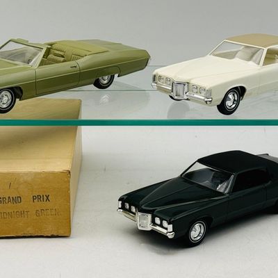 3 MPC 1968 and 1969 Pontiac Dealer Promotional Model Cars