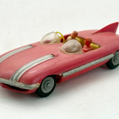 Vintage 1956 Hong Kong Plastic Friction Powered Pontiac Concept Car