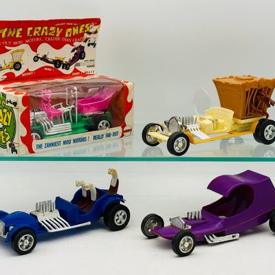 4 Mego Toys The Crazy Ones Cars.
