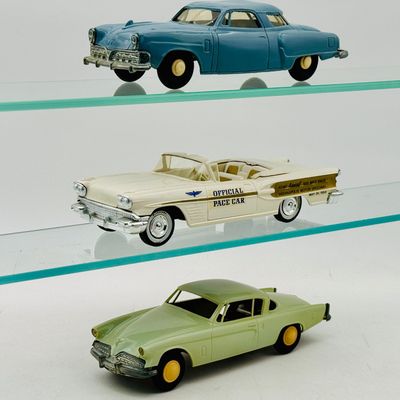 3 Vintage AMT Plastic Promotional Toy Cars