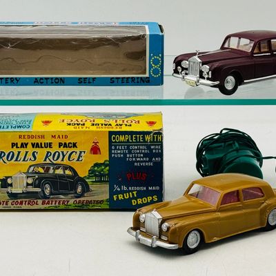 2 Marx/KN Hong Kong Battery Operated Rolls-Royce Model Cars