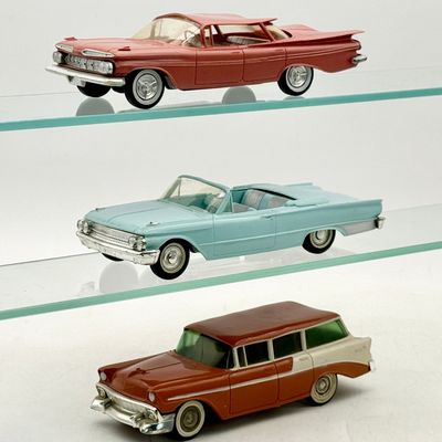 3 Vintage Promotional Model Cars by SMP, AMT, and PMC