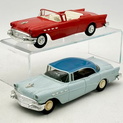 2 AMT 1955 Buick Plastic Promotional Model Cars