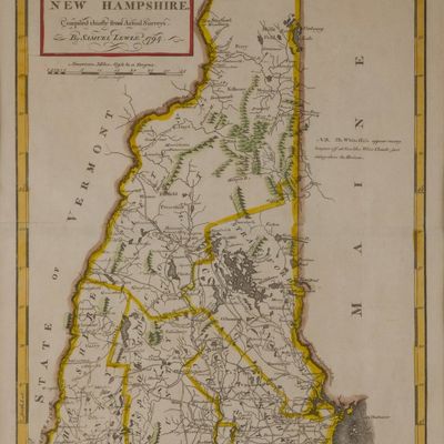 The State of New Hampshire Compiled Chiefly From Actual Surveys, By Samuel Lewis