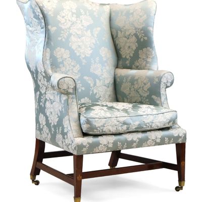 Federal Mahogany Eagle Inlaid Easy Chair