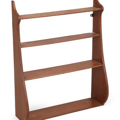 Mahogany Whale-Side Shelf