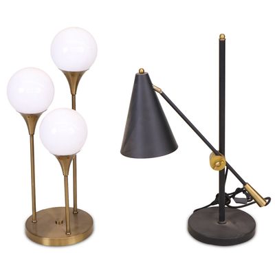 Two Contemporary Table Lamps