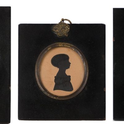 Three Silhouettes of Ladies