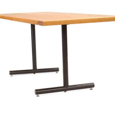 Modern Oak and Steel Table
