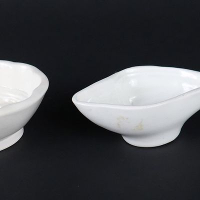 Assorted 19th Century Ironstone / White Granite Figural Food Molds, Lot of Three