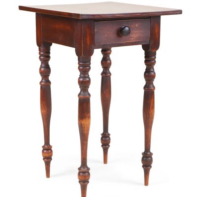 Federal Birchwood One-Drawer Stand