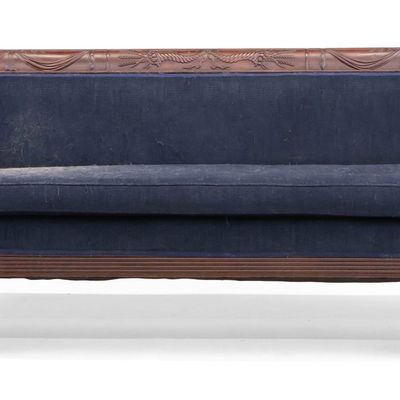 Federal Carved Mahogany Settee