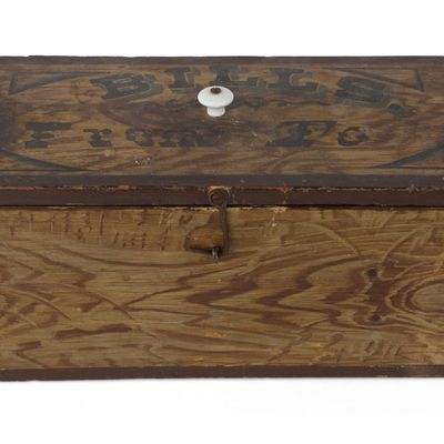 Grain Painted Maple Lift-Top Box