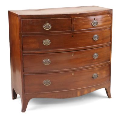 Federal Style Inlaid Mahogany Bowfront Chest of Drawers