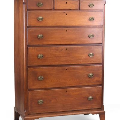 Federal Walnut Inlaid Chest-of-Drawers