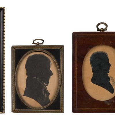 Four Silhouettes of Gentlemen