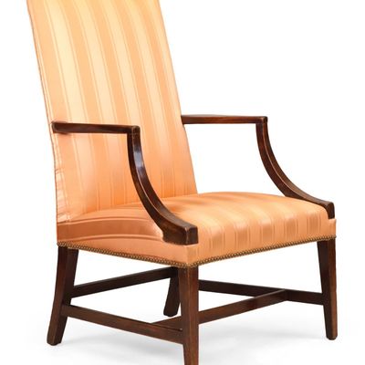 Federal Mahogany Inlaid Lolling Chair