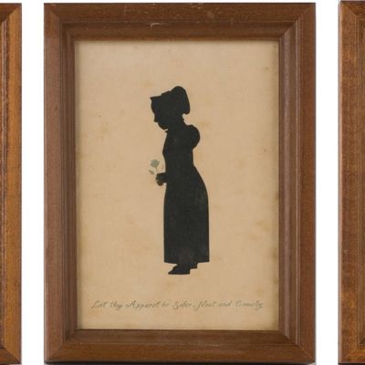 Three Silhouettes of Children