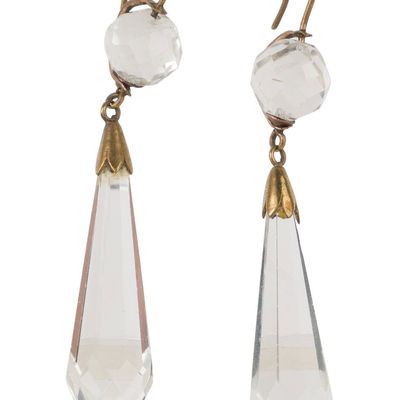 Pair of Crystal Drop Earrings
