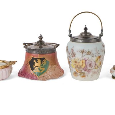 Six Glass Vanity Items
