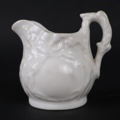 Brooklyn, NY Attributed Miniature Porcelain Oak Leaves and Acorns Creamer / Toy Pitcher