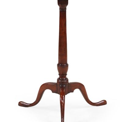 Federal Mahogany Octagonal Top Candlestand