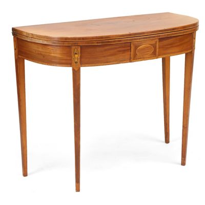 Federal Inlaid Mahogany Card Table