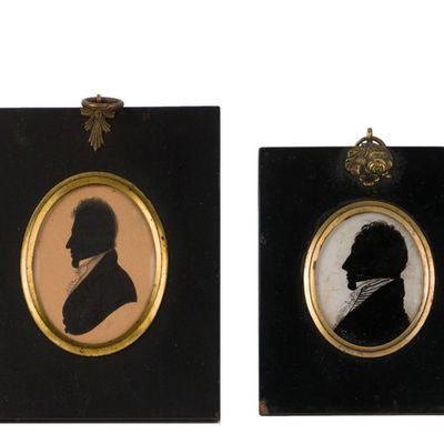 Four Silhouettes of Gentlemen