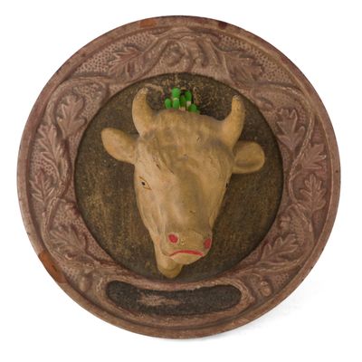 A.H. Hews & Co. (North Cambridge, MA) Redware / Terra Cotta Match Holder