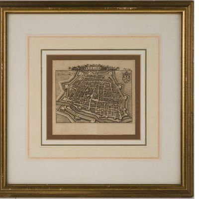 Three Maps of European Cities, Engravings