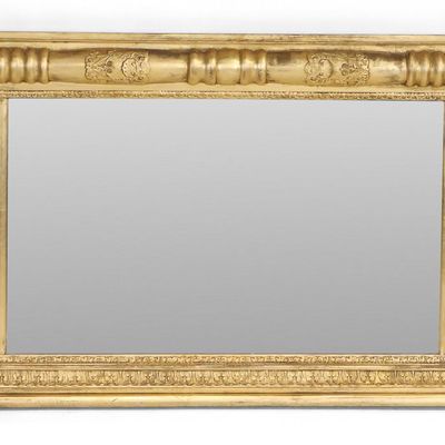 William IV Giltwood Overmantel Mirror