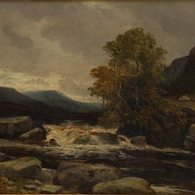 Wellesley Cottrell, Riverscape, Oil on Canvas