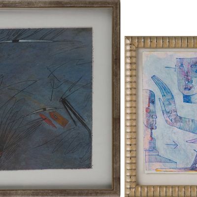Gabriele Schnitzenbaumer, 1938, Two Abstract, Mixed Medias