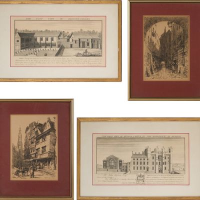 Ernest George, British 1839-1922, Drury Lane and Crown Court, Pall Mall, Prints