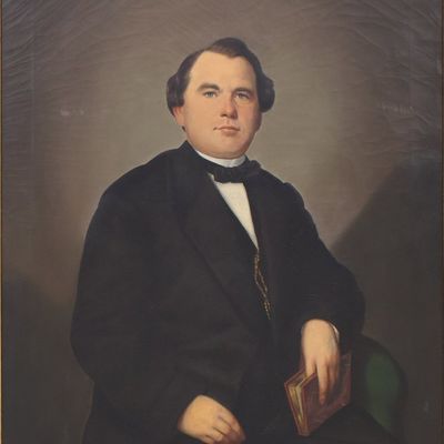 Portrait of Gentleman with Book, Oil on Canvas