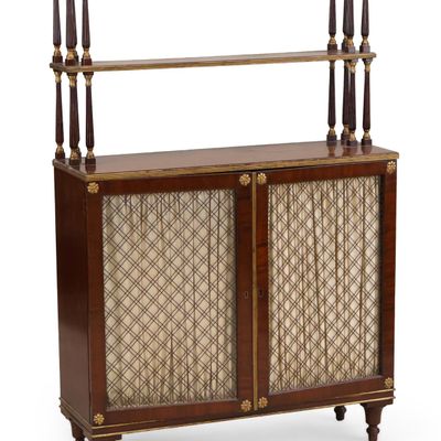 Regency Style Parcel-Gilt Mahogany Chiffonier