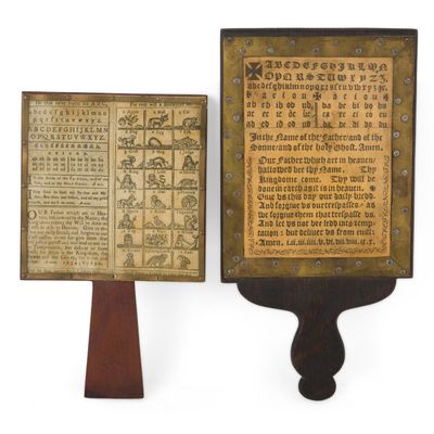 Two Vintage Hornbooks
