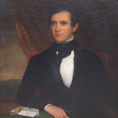 Portrait of a Gentleman with Codex Book, Oil on Canvas