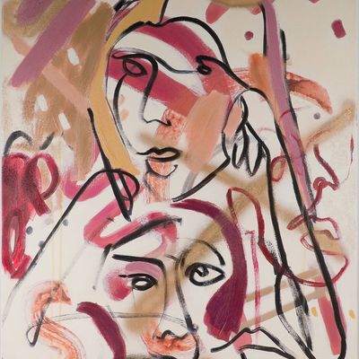 Lola, Bonjour, Oil on Canvas