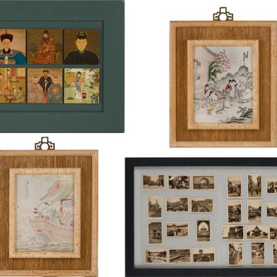 Group of Vintage Framed Chinese Works of Art
